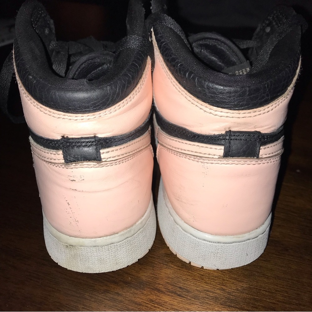 Nike Air Jordan Retro High “Crimson Tint” Black Peach Sneakers Size Y6.5 - Picture 3 of 14